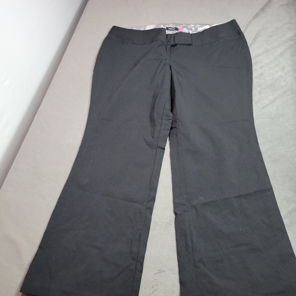 Torrid Ponte Wide Leg Dress Slacks Black Womens Size 18 Short